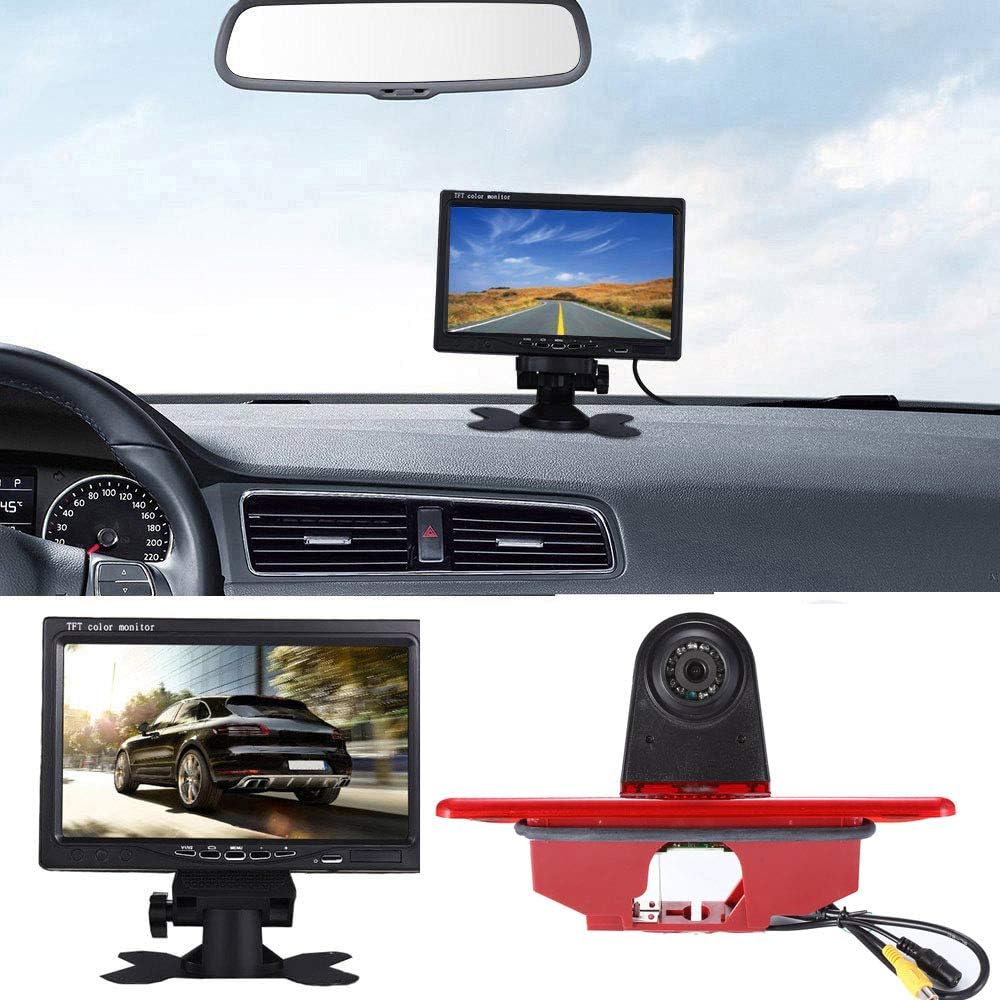 Automotive Achteruitrijcamera + 7 inch HD Monitor Kit voor Peugeot Expert 2007-2016/Fiat Scudo 2007-2016/Citroen Jumpy 2007-2016