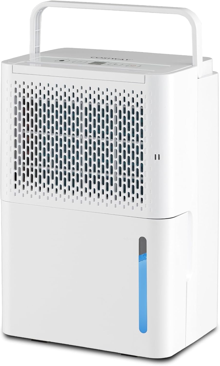 FANTASK 12L/dag luchtontvochtiger, kamergrootte ca. 15 m², elektrische ontvochtiger met 3 modi, waterreservoir van 2,2 liter, 24-uurs timer, ≤ 42 dB, automatisch ontdooien en uitschakelen, wit