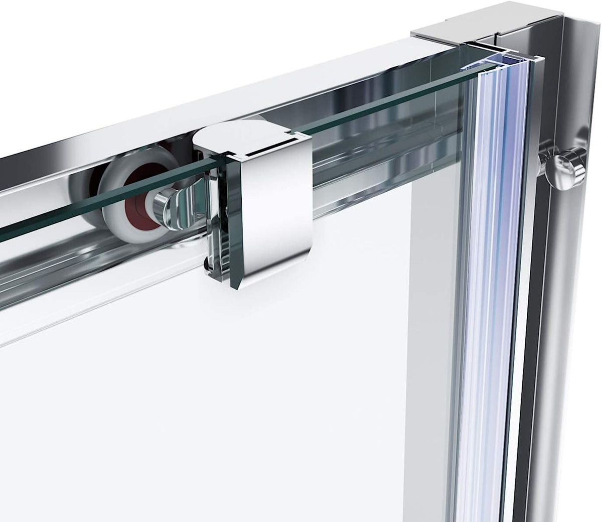 Douchecabine – Douchewand – Douchedeur – Glasschiebetür – Schuifdeur – 170 x 185 cm – 5 mm Gehard Veiligheidsglas – Verstelbaar Aluminium Frame