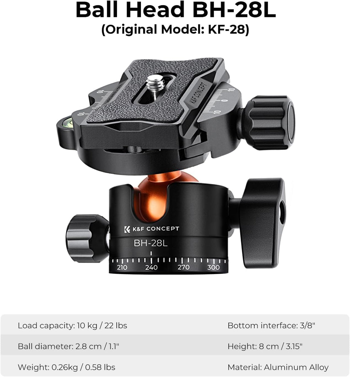 Camerastatief – Fotostatief – Driepoot – Tripod – Videostatief – Verstelbaar van 49 tot 200 cm – Twee-in-één Monopod met 360° Balhoofd
