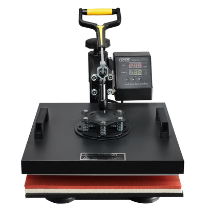 VEVOR Warmtepersmachine 2 in 1 Sublimatie Machine 1500W Warmteoverdrachtsprinter met LCD Digitaal Display en Instelbare Druk Geschikt voor T-shirts Petten Keramische Platen en Vele Andere Materialen