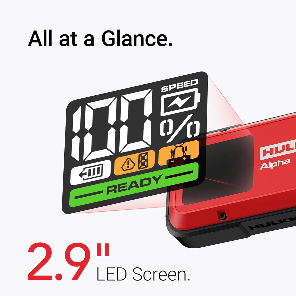 Accustarthulp 12V – Starthulp – Jumpstarter – Booster – Startbooster – 1250 A Piekstroom – IP65 en Groot Led-Display