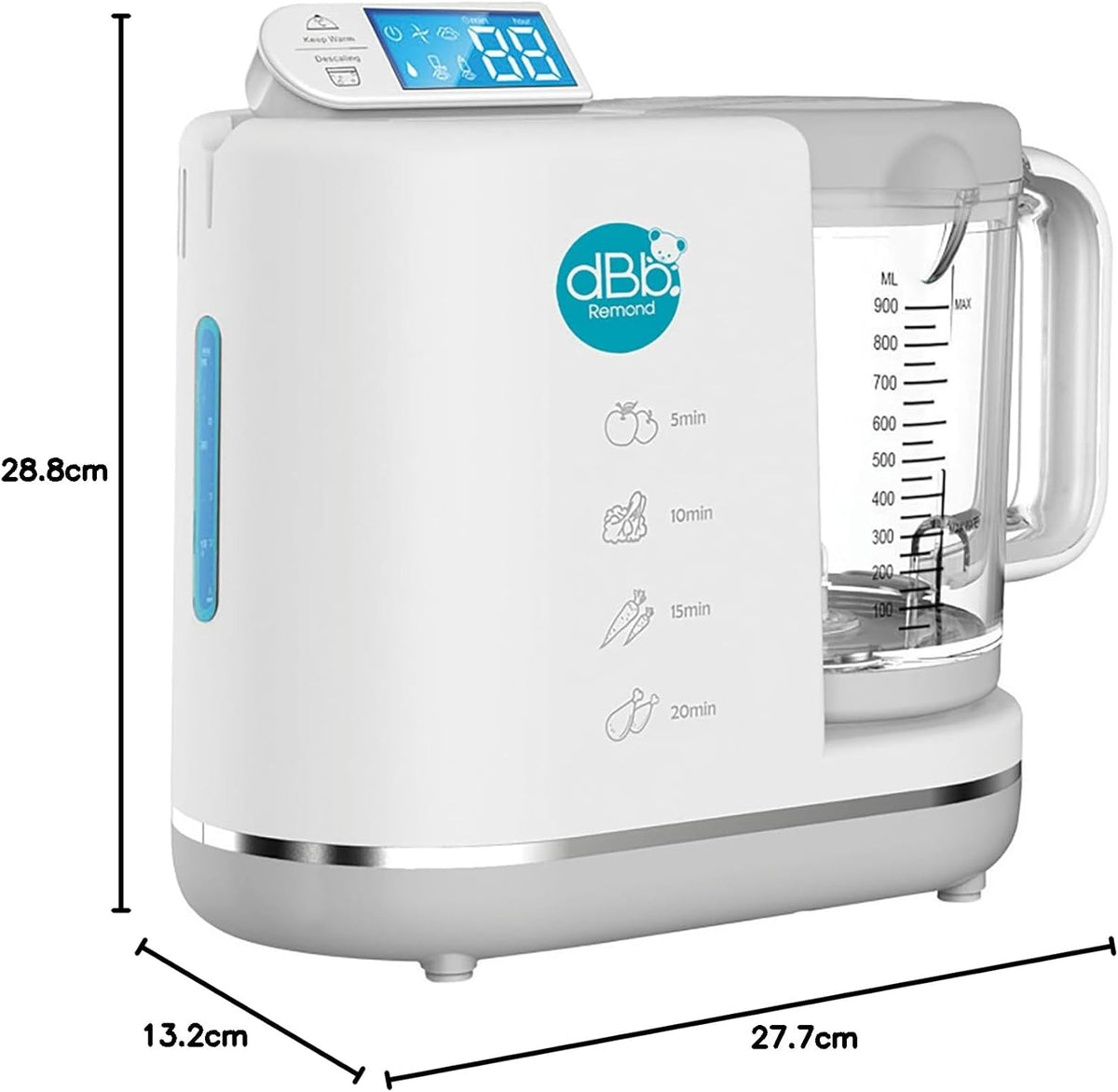 dBb multifunctionele chef-kok, keukenmachine 6-in-1 dBb Remond - grijs