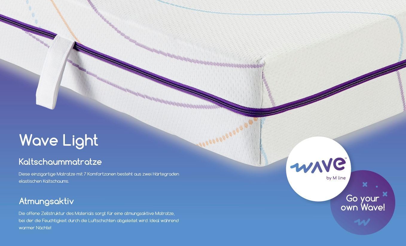 Koudschuimmatras – Comfortmatras – 7-Zones Matras – Orthopedisch Matras – Ademend Matras – 160 x 200 x 18 cm – Tweezijdig Gebruik – Hoogwaardig Elastisch Koudschuim
