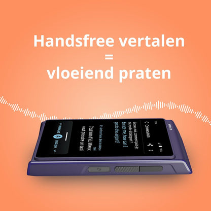 Vasco Translator Q1 | AI Stemkloning Vertaalmachine | 113 Talen | Kosteloos internet in bijna 200 landen (Slate Blue)