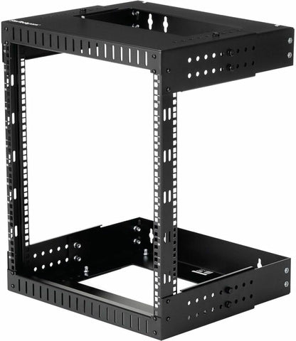 2-Post 12U 19 Inch Open Frame Rack – Serverrek, Netwerk Rack, Patchkast, Datarack – Wandmonteerbaar Met Verstelbare Diepte 30,5 Tot 50,8 Cm – Draagvermogen Tot 90 Kg