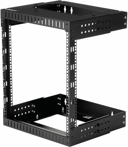 2-Post 12U 19 Inch Open Frame Rack – Serverrek, Netwerk Rack, Patchkast, Datarack – Wandmonteerbaar Met Verstelbare Diepte 30,5 Tot 50,8 Cm – Draagvermogen Tot 90 Kg