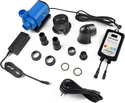 CONQUERALL 980GPH 20W dompelwaterpomp 24V DC rendement pomp variabele frequentie Waterpomp Sinusgolf technologie Suit voor vijver fontein zoetwater en zoutwater