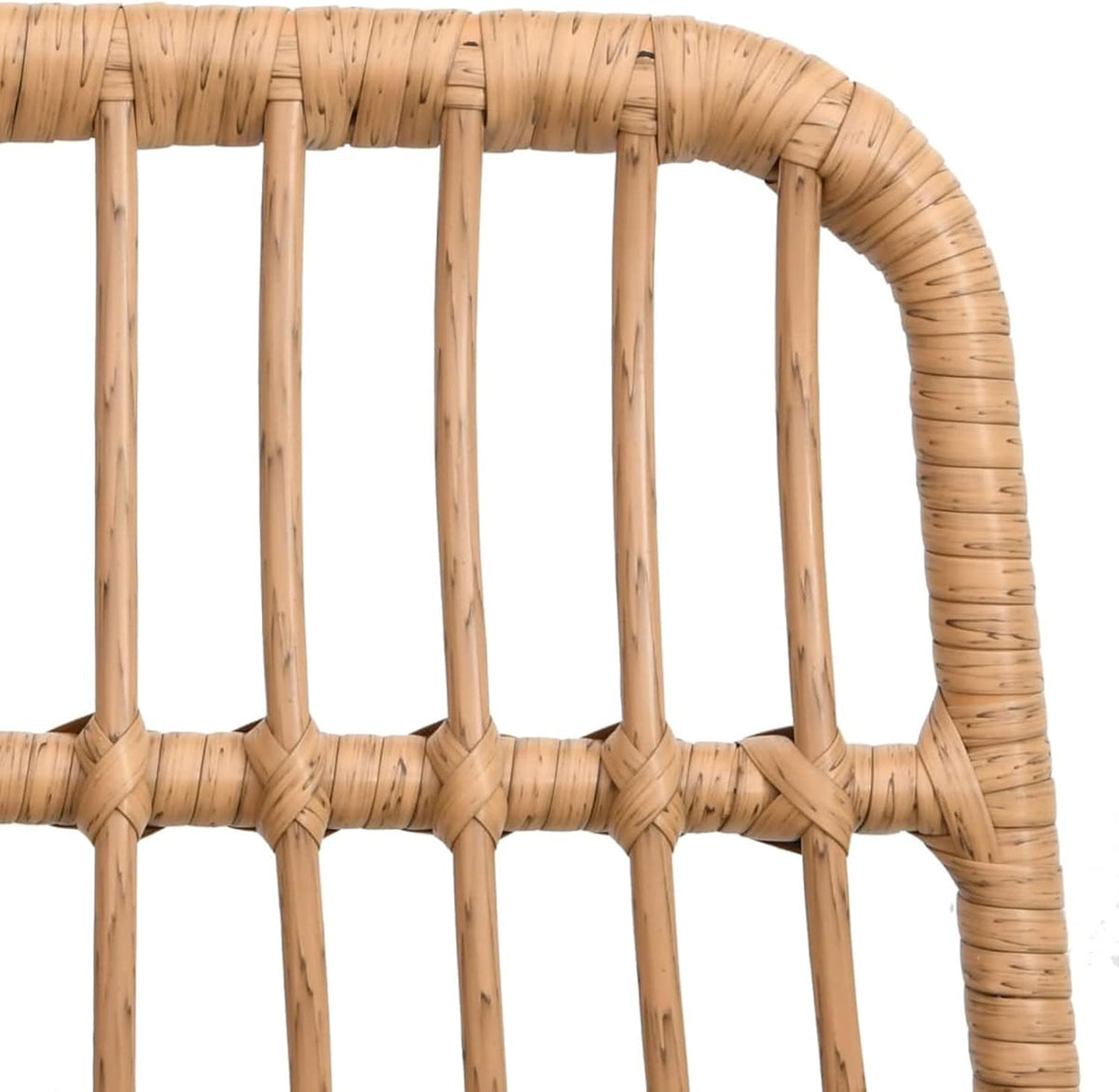 Tidyard 3-delige set, eetkamer, tuin, outdoor, polyrotan, bruin, staal, glas, set van glas en 2 eetkamerstoelen voor de tuin, buiten, tafel en stoelen voor buiten, terras - QUORE