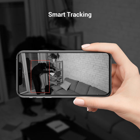 Beveiligingscamera Binnen - WiFi-bewakingscamera - Set van 2 - Draadloos Babycamera - 360° Tilt - 2,4 GHz - Intelligent Nachtzicht - met Slimme IR - Bewegingsdetectie - Automatische Tracking - Tweewegaudio - Wit