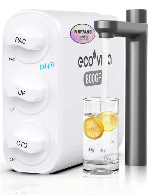 Ultrafiltratie Waterfilter Onder Gootsteen Zonder Tank – Onderbouwfilter – Waterfiltersysteem – Drinkwaterfilter – Keukenwaterfilter – 0,01 µm Filtratie – Zonder Elektriciteit En Afvalwater
