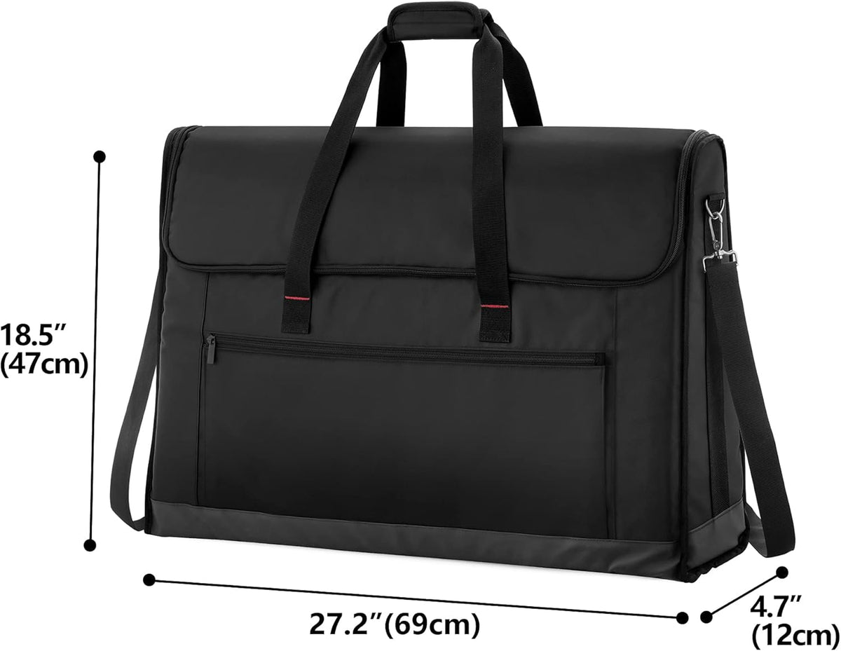 Trunab Monitor Draagtas 24-27 inch Gewatteerde reistas voor maximaal 2 LCD-schermen/tv's, niet compatibel met iMac of All-in-1 computer, met accessoirevak, schouderriem, zwart