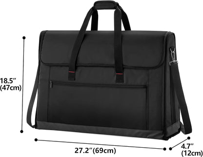 Trunab Monitor Draagtas 24-27 inch Gewatteerde reistas voor maximaal 2 LCD-schermen/tv's, niet compatibel met iMac of All-in-1 computer, met accessoirevak, schouderriem, zwart