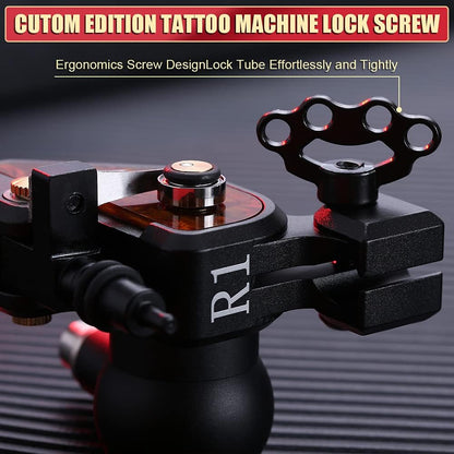 Mummy Roterende Tattoo Machine Japan Motor Aluminium CNC Frame 2.5-3.5mm Slag Lengte (R1-2)