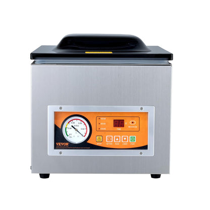 VEVOR 260 W kamer vacuüm verpakkingsmachine compact formaat 260 mm in de keuken thuis en voor commercieel gebruik voor nat voedsel, vlees, marinades