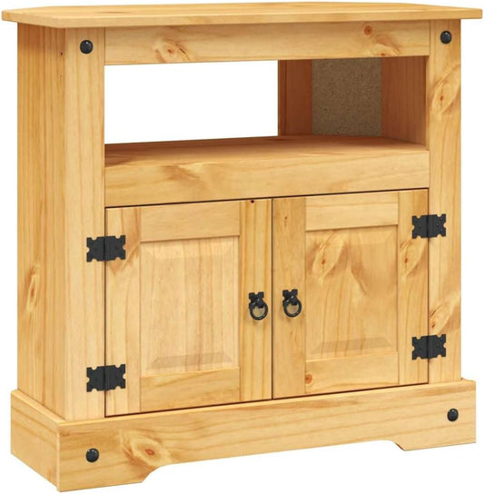 vidaXL Pine Wood Wall Table Mexican Corona-Style Table Wall Tables Sideboard