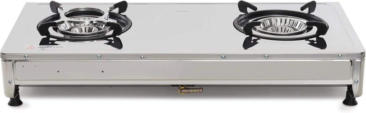 NJ-200SD Indoor Gasfornuis - 2 Brander Draagbaar Gaskookplaat LPG Fornuis 8.8kW
