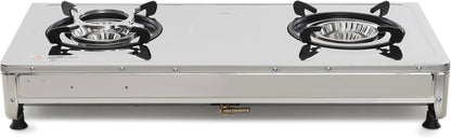 NJ-200SD Indoor Gasfornuis - 2 Brander Draagbaar Gaskookplaat LPG Fornuis 8.8kW