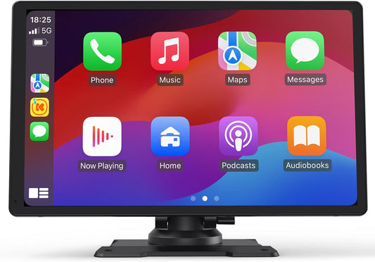 9,26 inch CarPlay Display met IPS touchscreen, draadloze Apple CarPlay & Android Auto, Bluetooth 5.0, Mirror Link, FM/AUX, eenvoudige plug & play-installatie voor oudere voertuigen