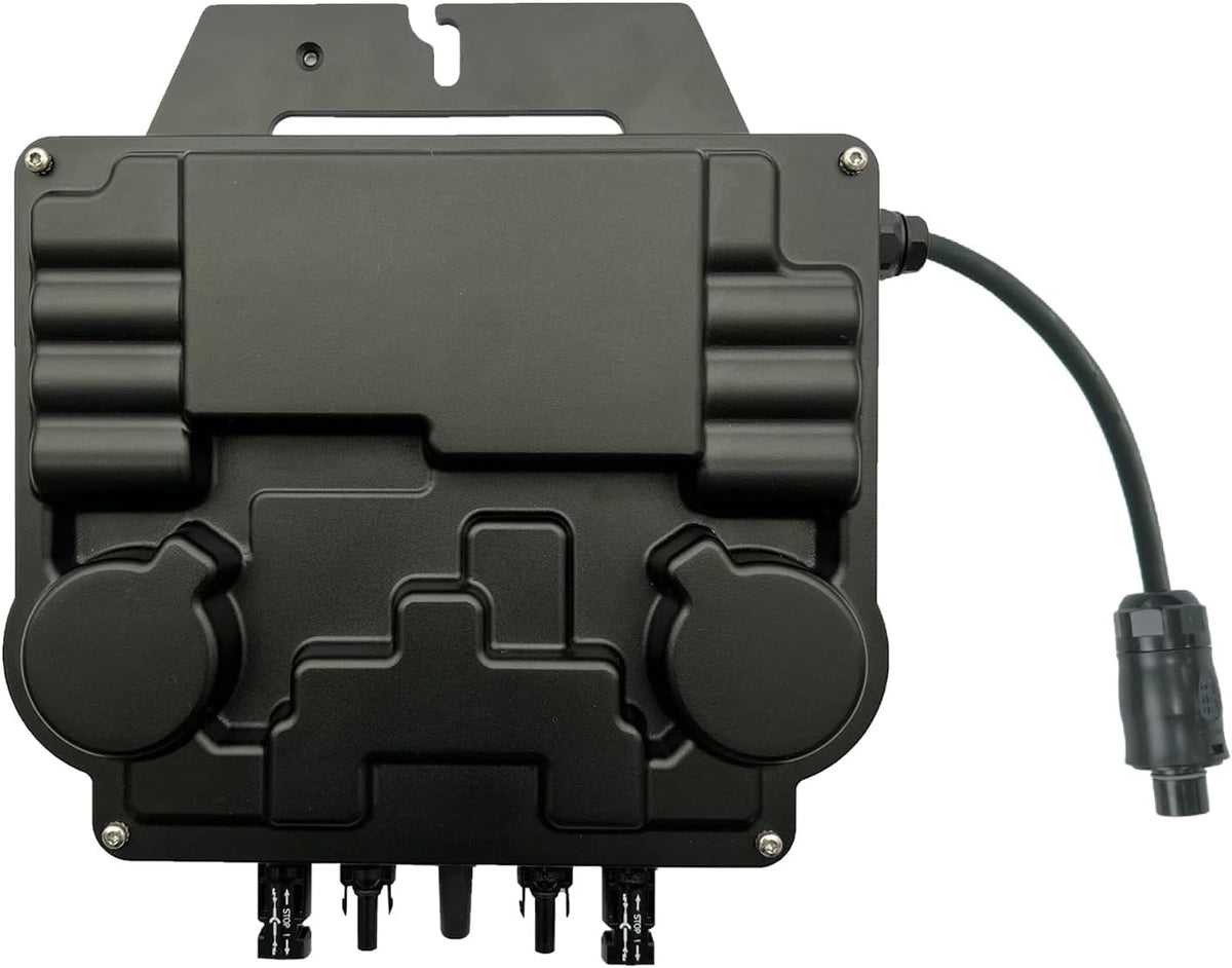 APsystems® Microomvormer EZ1D 1800W incl. geïntegreerd WLAN & Bluetooth en VDE-relais, plug & play ideaal voor balkonkrachtcentrale (met aansluitkabel)