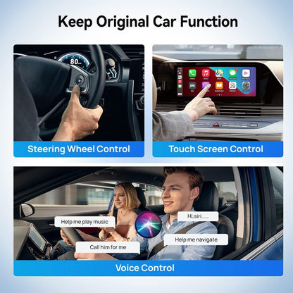 CarlinKit Android 13 CarPlay AI BOX, 8 GB + 128 GB, Snapdragon QCM 6125, ondersteuning voor draadloze CarPlay/draadloze Android Auto, Google Play Store, Netflix, YouTube online