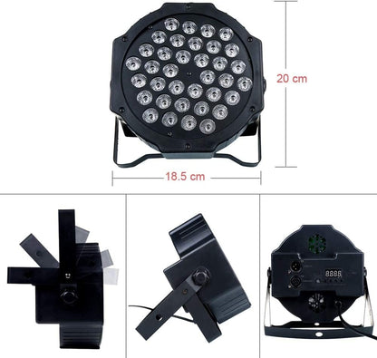 LED Parlicht – Podiumverlichting – DJ Licht – Disco Lamp – Stage Light – 72W RGB LED – 7 Lichtmodi Met Afstandsbediening