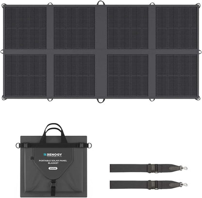 Renogy Opvouwbaar zonnepaneel, 200 W, N-type 25% hoog rendement, lichtgewicht, draagbaar, opvouwbaar zonnepaneel voor net-onafhankelijke outdoor-activiteiten, SUV, camper, marine, camping, IP65