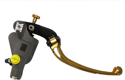 Gesmede koppelingspomp, 19 x 20 cm, met geïntegreerde houder, lange gouden hendel (knop + hendel) voor Ducati 1098 S van 2007 tot 2009, DC 1099