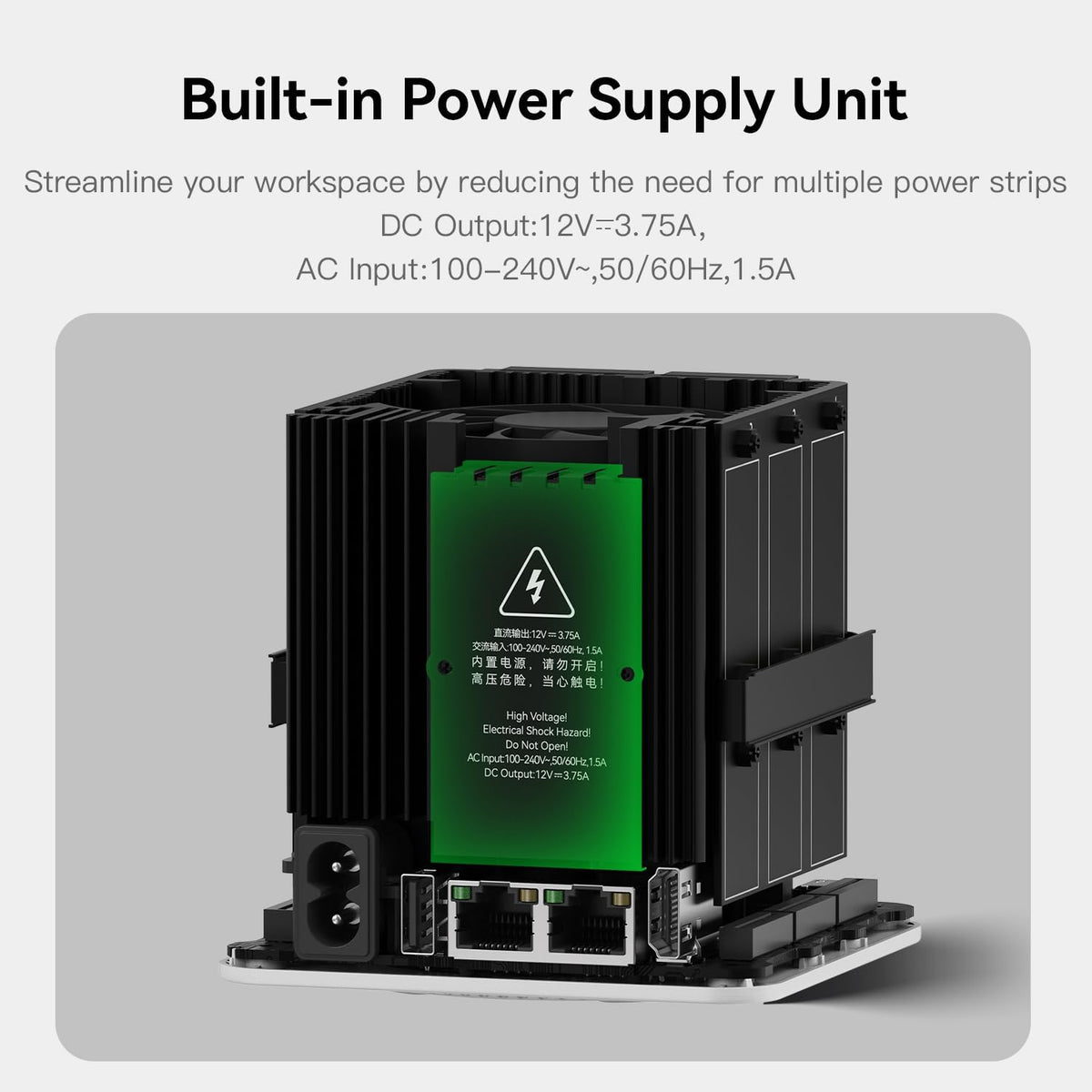 Beelink ME Mini PC, Desktop NAS, Intel Alder Lake N95 (4C/4T, up to 3.4GHz), 12GB LPDDR5, 64GB M.2 SSD, Mini Computer, 6 M.2 SSD Slots, WLAN 6, Bluetooth 5.2, Dual LAN 2.5GHz - QUORE
