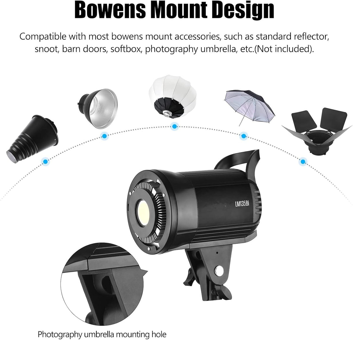 LED Fotografie Fill Light – Studio Videolamp – Fotolamp – Continu Licht – Led Studiolicht – 135W Vermogen – 3000K-5600K Dimbaar