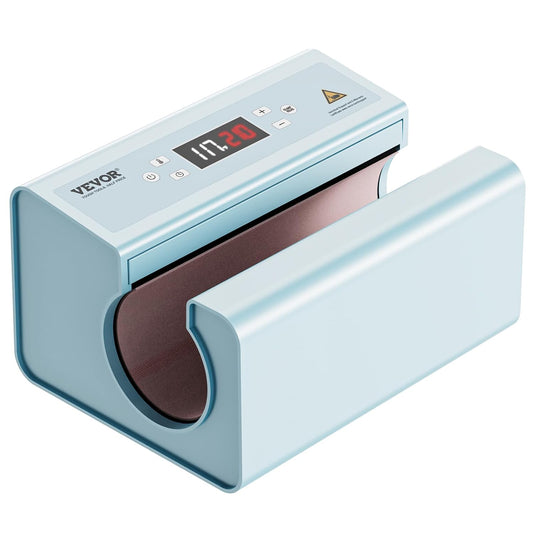 VEVOR Warmtepers voor kopjes, automatisch, 325-887 ml, diameter 75-85 mm, sublimatiemachine temperatuur instelbare tijden, snelle en gelijkmatige verwarming, voor het overbrengen van foto's op beker