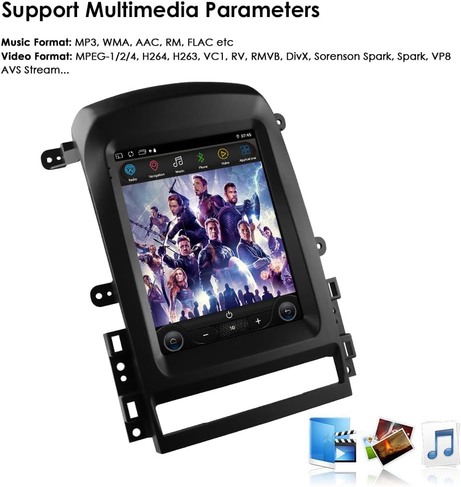 Ossuret Autoradio voor Chevrolet Captiva (2006-2012) (Lage configuratie), 9,7 Inch Android 13 Touchscreen 2+32GB GPS Navigatie met Carplay DSP Stuurwielbediening (Model A)
