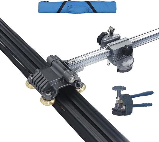 Professionele handmatige T-vormige tegelsnijder 2000 mm Precisiesysteem voor grootformaat tegels, porselein, keramiek