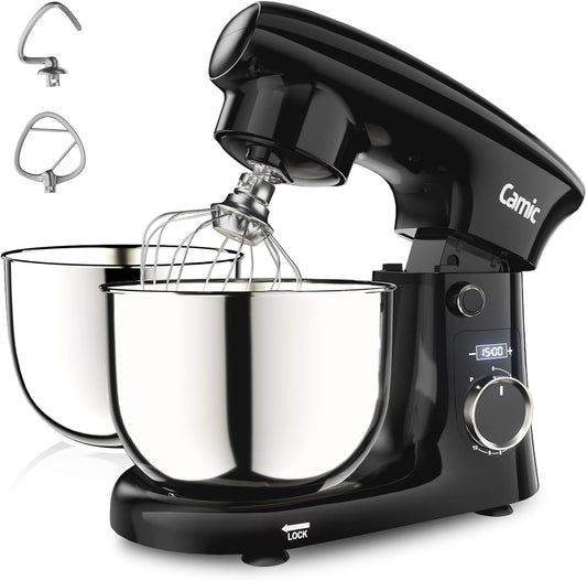 Staande mixer – Keukenmixer – Standmixer – Mixer – Keukenrobot – Zwart – 300 W – 10 Snelheden + Pulsefunctie