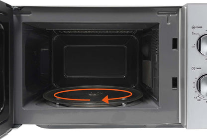 Silva Schneider MW-G 25.5 magnetron met grill 20 liter, 700W magnetronvermogen, 1000W grill, 5 standen, 3 combi-programma's, ontdooifunctie, timer, glazen draaiplateau Ø 25,5 cm, incl. grillrooster -