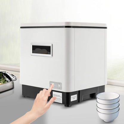 Mini dishwasher, table dishwasher, small dishwasher, stainless steel, dishwasher, freestanding dishwasher, 1500 W, 220 V, suitable for rinsing crockery and cutlery