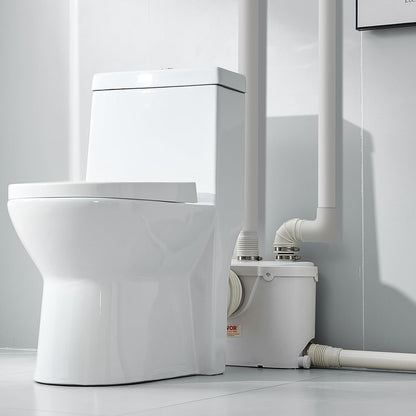 VEVOR 500 W Toilet Reducer Pump 8 m with 4 Water Inputs, Wastewater Drainage Machine for Toilet, Basement, Shower, Washbasin, Laundry