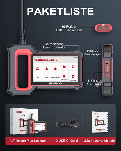 OBD2 Diagnoseapparaat – Auto Uitleesapparaat – Foutcode Lezer – Scan Tool – Diagnose Scanner – 5 Systeemdiagnoses – Automatische VIN-Scan – Gratis Levenslange Updates – 5 Inch Touchscreen – Android 7.0