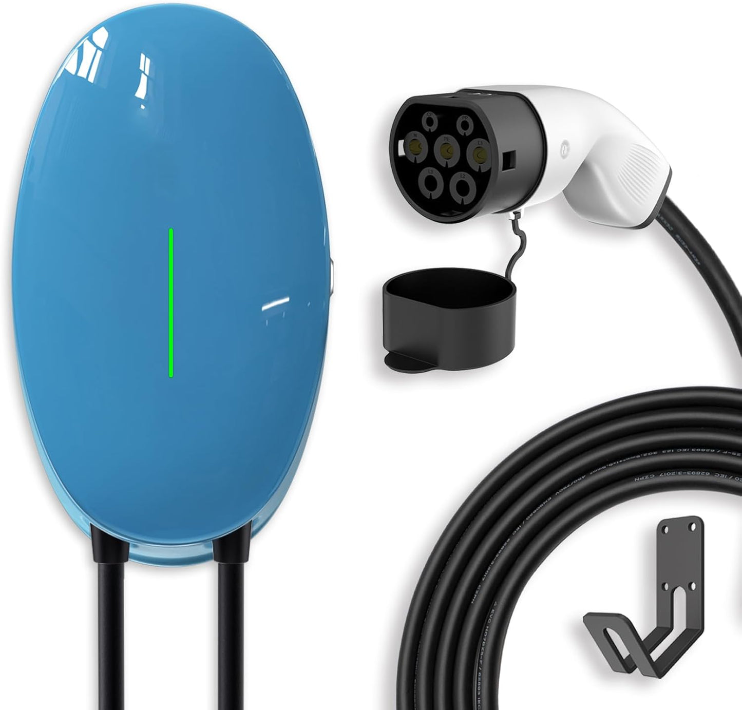 Elektrische Autolader – Wallbox – EV Charger – Thuislader – Laadstation – Type 2 Stekker – 11 kW 16A Driefasig – Waterdicht IP66 – 6 Meter Kabel