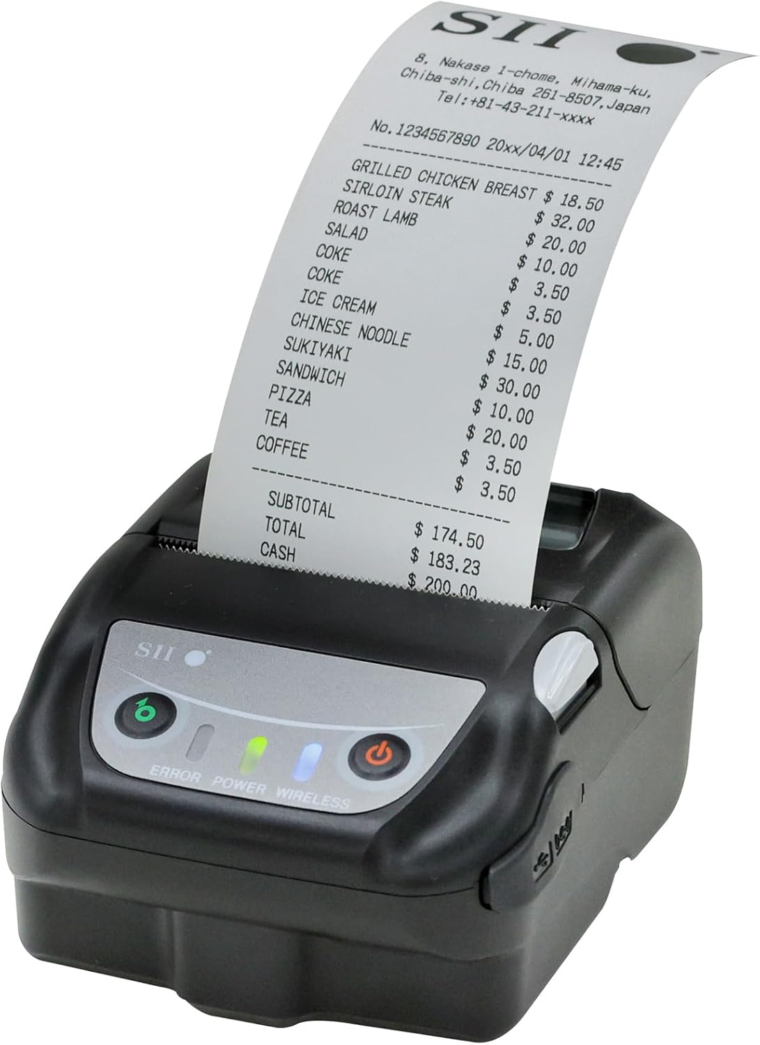 SII Seiko Instruments MP-B21L mobiele etikettenprinter WLAN, USB