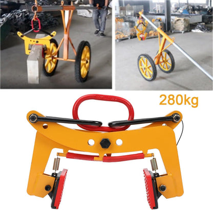 Heftang, plaat, 280 kg, heftangen, steen, betonplaat, verstelbare opening, 6-24 cm, steenhouder, steenlifter, verticale grijper, pantsertang voor heffen en transport