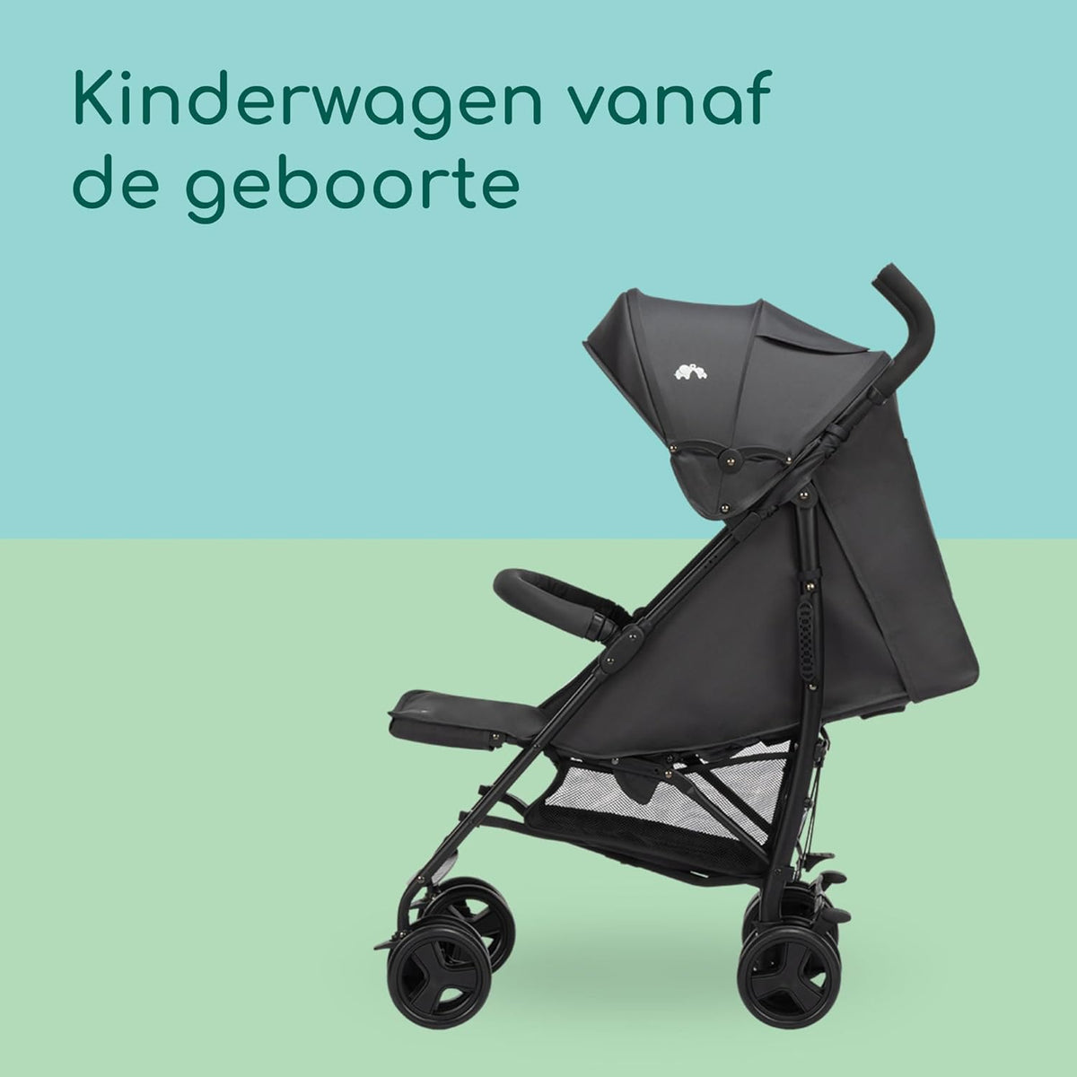 Bebeconfort Dusk, Baby Kinderwagen, 0-4j (0 – 22 kg), Wandelwagen Vanaf Geboorte, Lichtgewicht (7,9 kg) Compacte Kinderwagen, Zacht Gevoerd, Compact Opvouwen, Boodschappenmand, Mineral Graphite