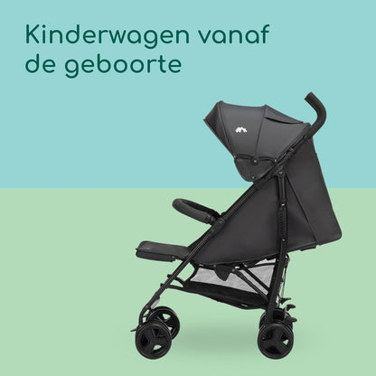 Bebeconfort Dusk, Baby Kinderwagen, 0-4j (0 – 22 kg), Wandelwagen Vanaf Geboorte, Lichtgewicht (7,9 kg) Compacte Kinderwagen, Zacht Gevoerd, Compact Opvouwen, Boodschappenmand, Mineral Graphite