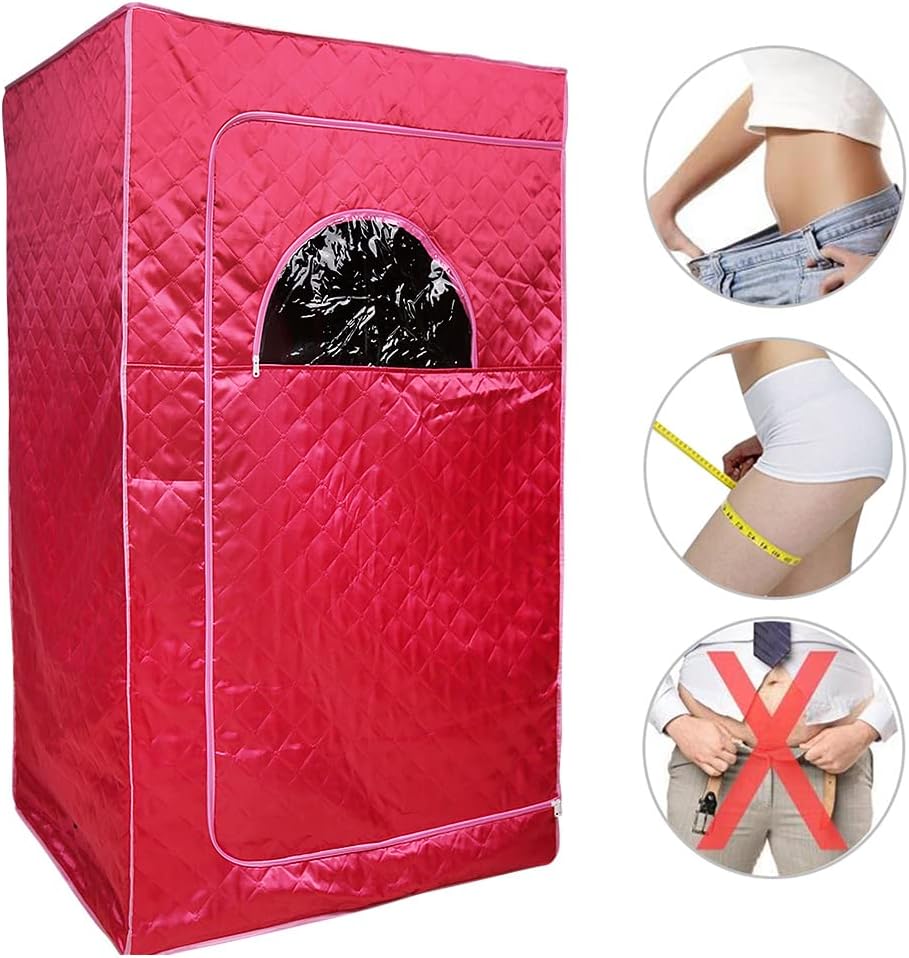 Stoomsauna – Mini Sauna – Draagbare Sauna – Mobiele Sauna – SPA – Afstandsbediening – 1000W Stoomgenerator – Compact 100 x 80 x 170 cm - QUORE