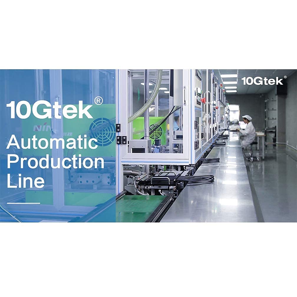 10Gtek [10 Pack] 10G SFP+ DAC Cable 0.5-Meter(1.6ft) - 10GBASE-CU Passive Direct Attach Copper Twinax SFP Cable for Cisco SFP-H10GB-CU0.5M, Netgear, D-Link, Mikrotik, ZTE and More