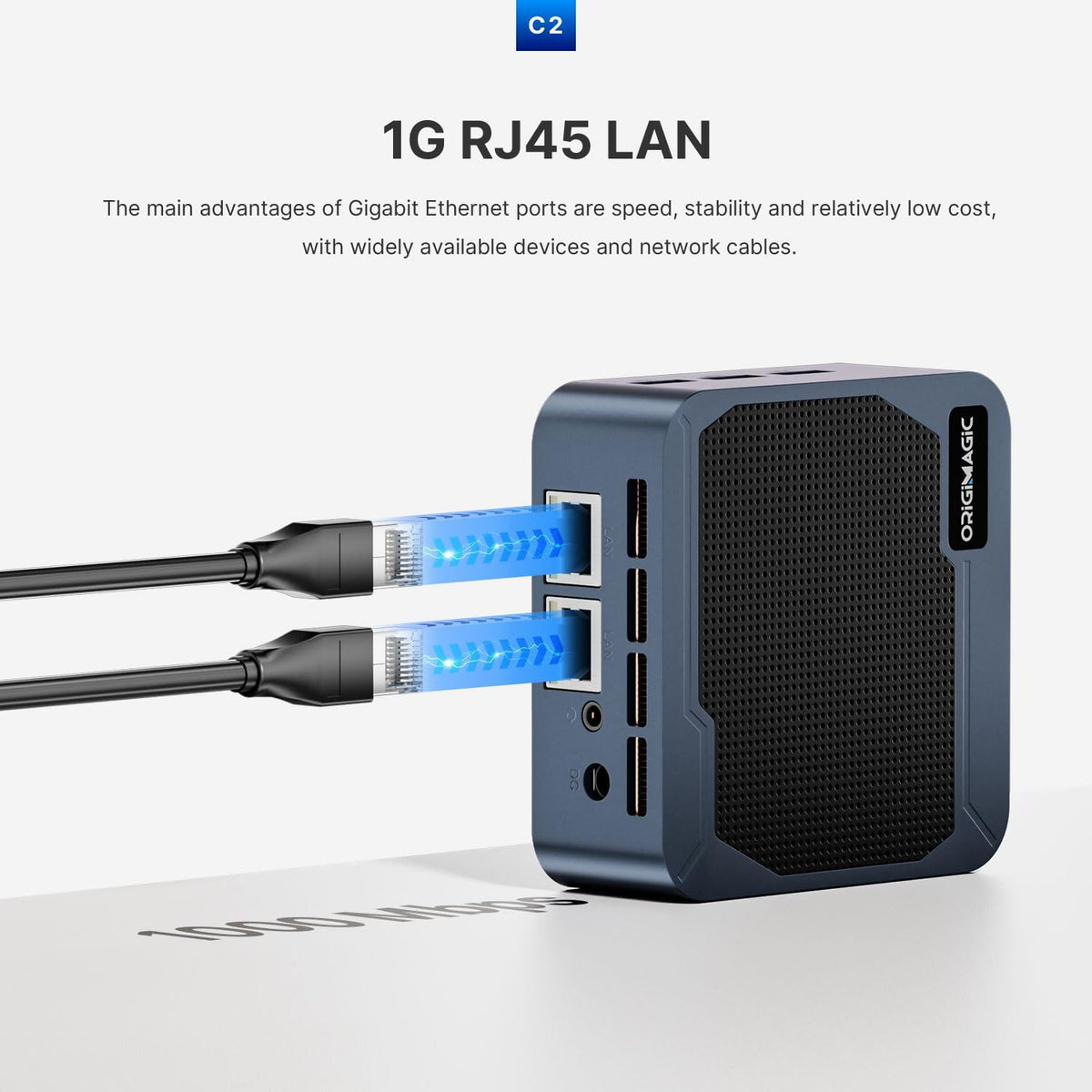 Mini PC C2 Neo N95 (3.4GHz), 12GB RAM, 512GB SSD. Compact with WiFi 5, BT 5.0, Dual Ethernet Mini Desktop for Home/Office/Ultra-quiet