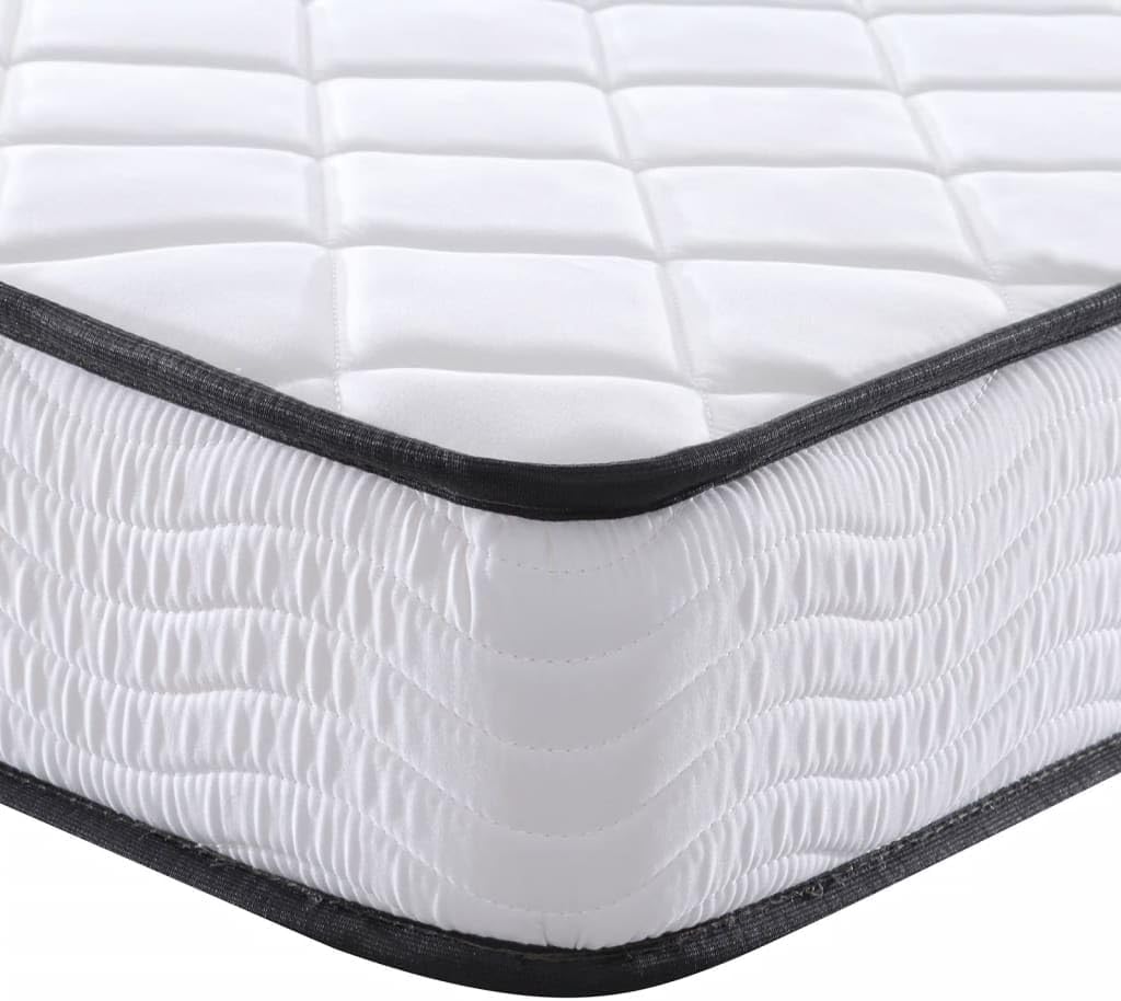 Schuimmatras middelzacht 140x200 cm – Tweepersoonsmatras – Tweepersoons Matras – Matras Schuimrubber – Foam Matras – Matras Schuim – Geluiddempend – Ademend Peached Geweven Hoes