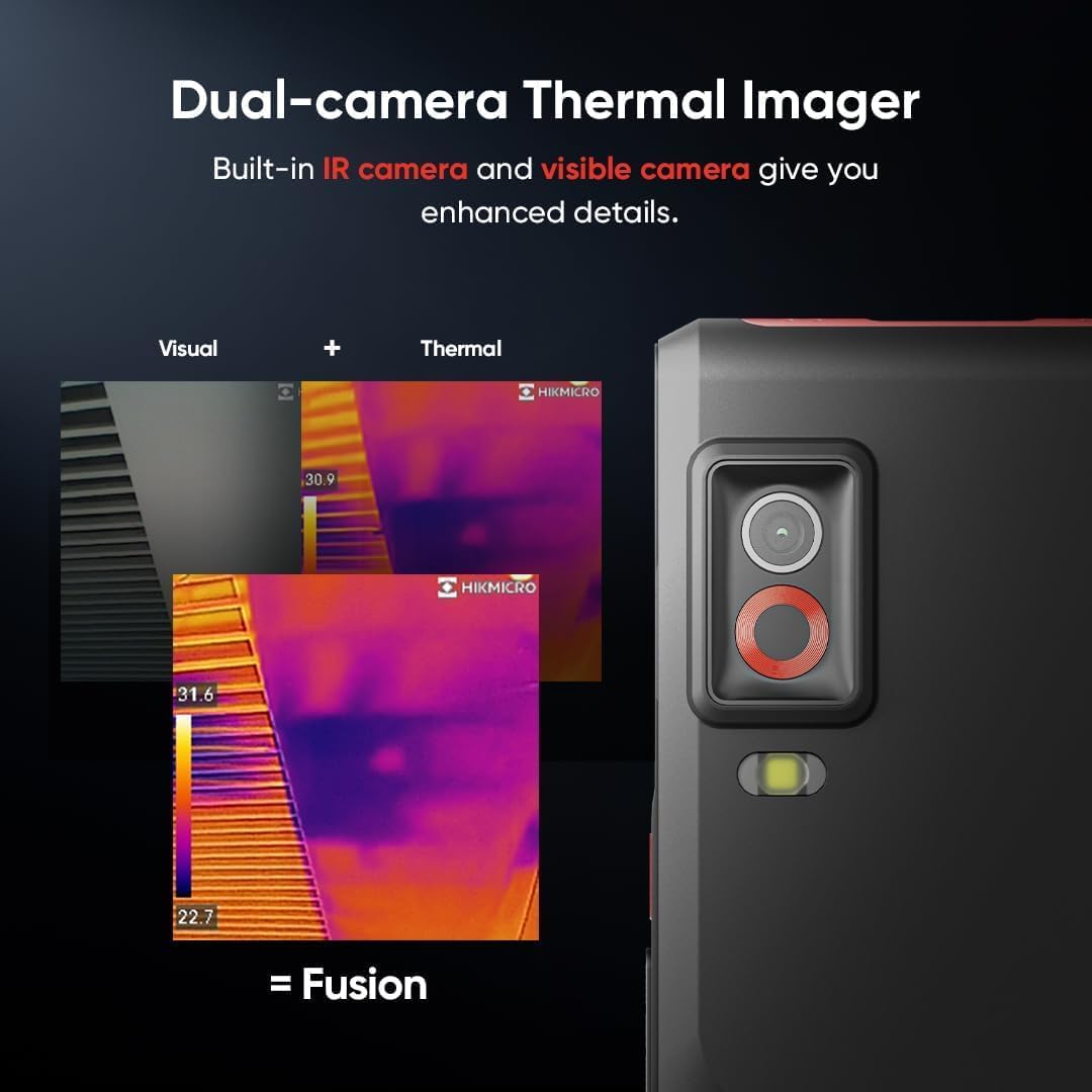 Compacte Warmtebeeldcamera – Thermische Camera – Infraroodcamera – Warmtebeeldviewer – Thermografische Camera – SuperIR 240x240 Resolutie – 3,5 Inch Touchscreen