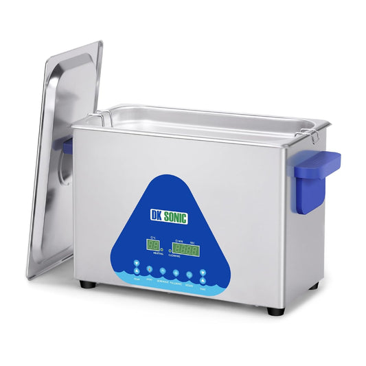 DK SONIC 4L 120W Ultrasoon Reiniger, Juweel Reiniger met Verwarming & Timer, Digitale Bediening voor Juweel, Brillen, Kettingen, Horloges (Inclusief Mandje)