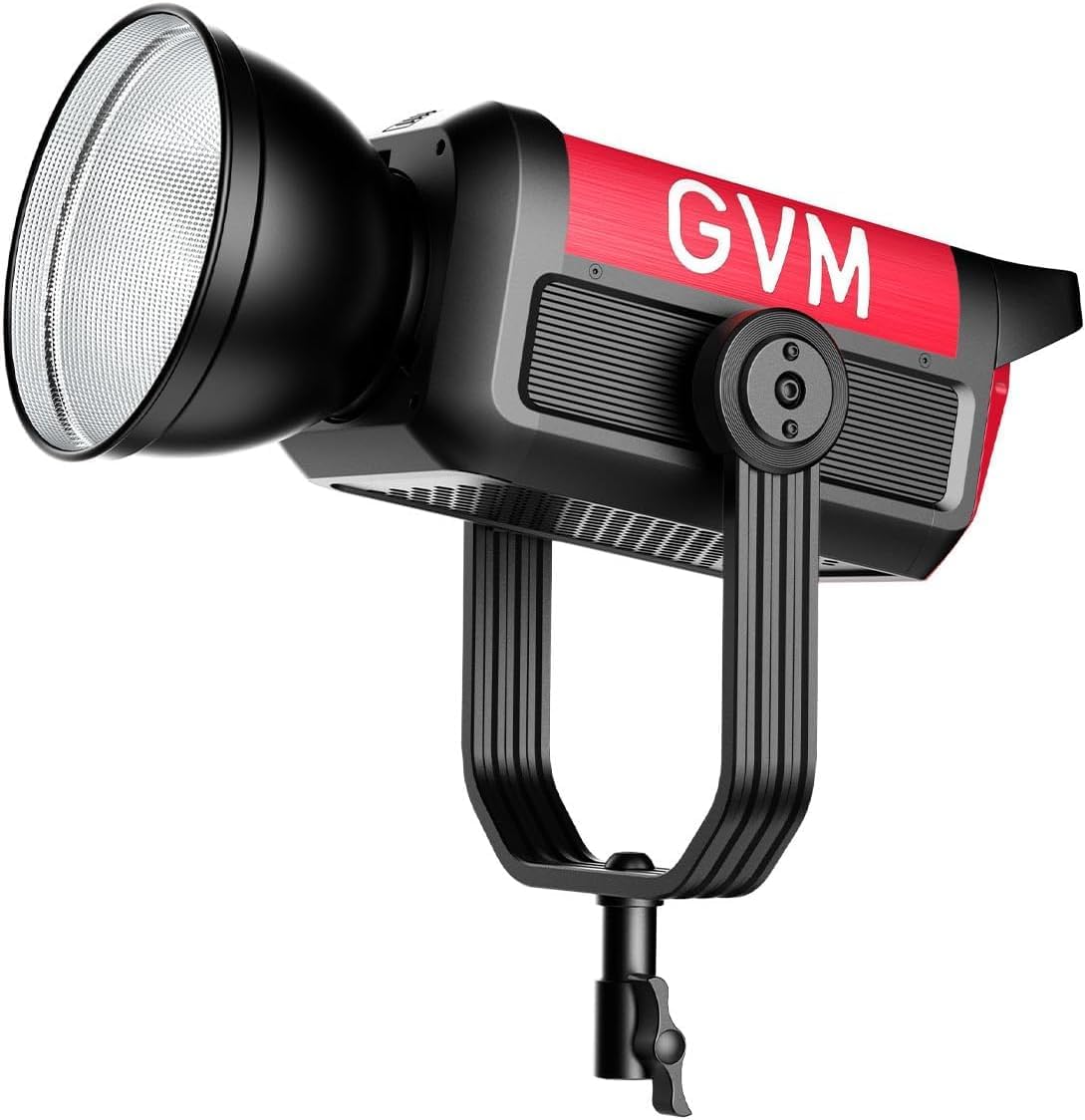 GVM Pro SD500B 500W led videolamp, studiolampen met Bowen montage, 61600lux/1m fotografieverlichtingsset, fotografiestudio LED verlichting met continue output met controller, CRI 97+, 2700-6800K